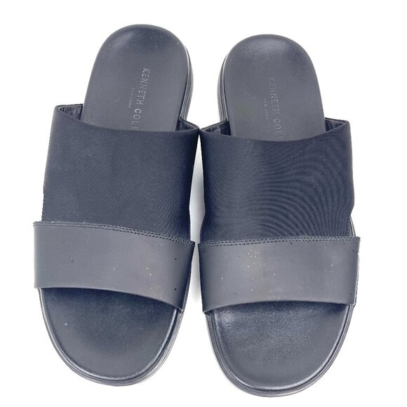 Kenneth Cole NewYork Men’s Slides Leather/Textile Sandals De-Lite Model Size 10M - Picture 3 of 12